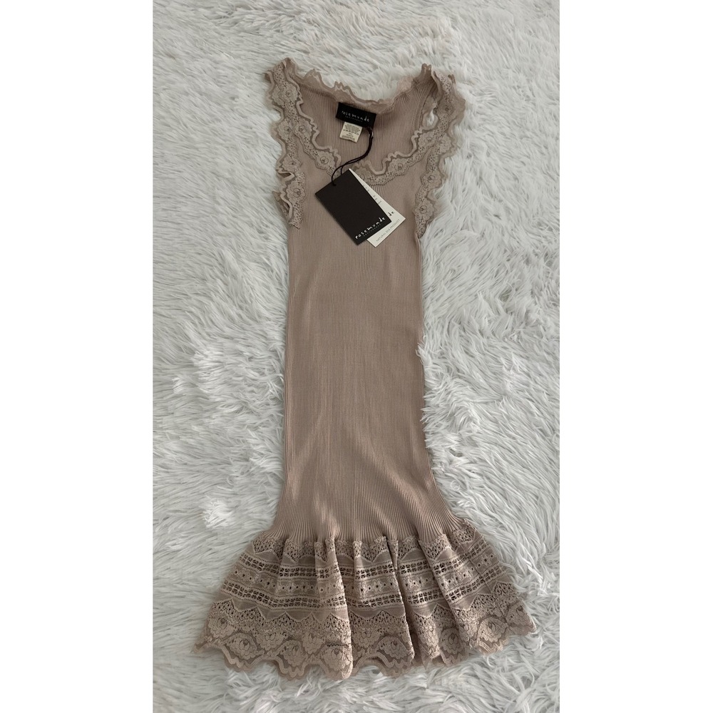 Nwt Rosemunde Silk Tank Top Wide Lace‎ sz S